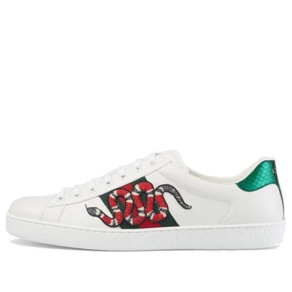 Gucci Ace Embroidered Snake Sneakers